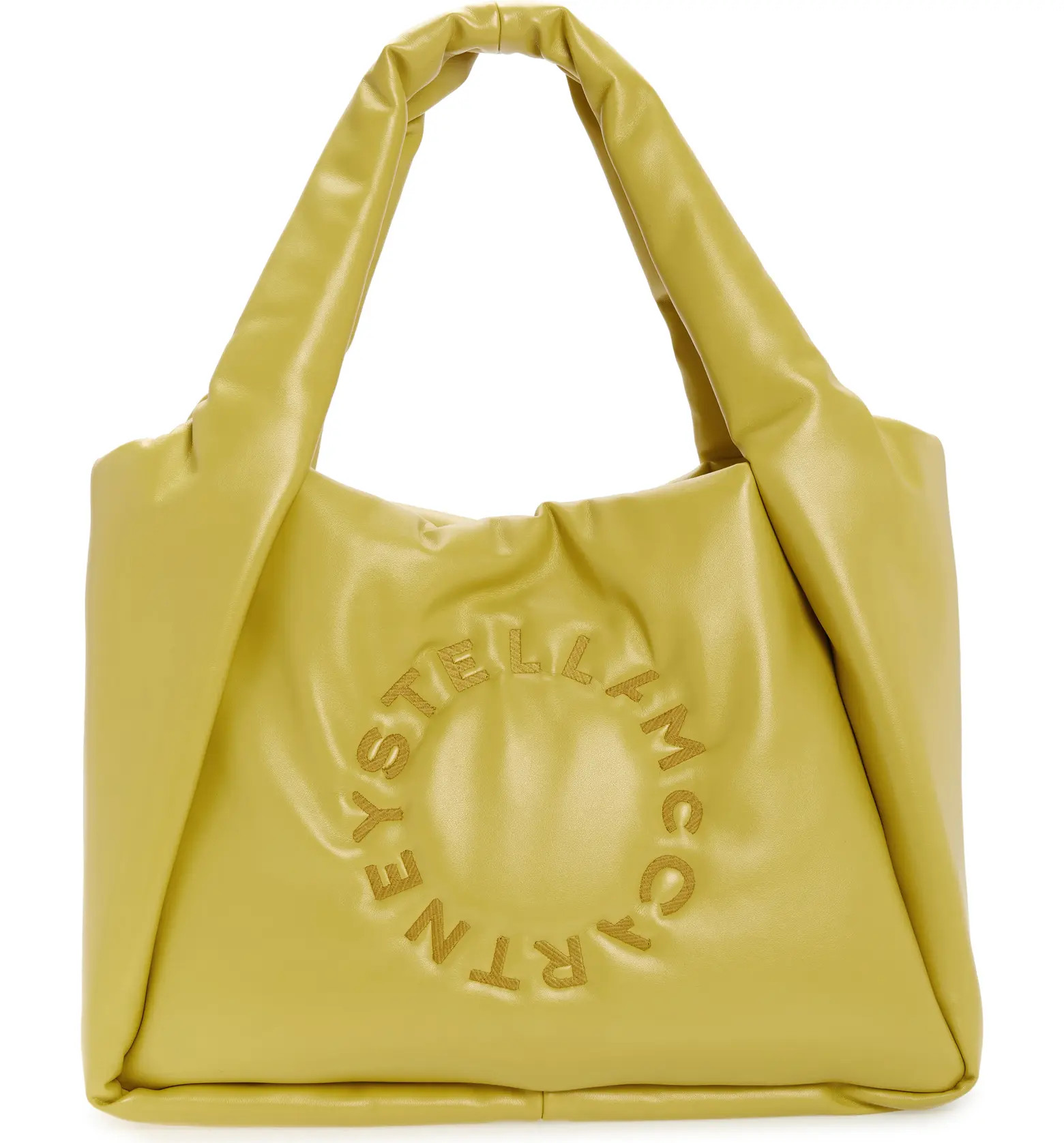 Stella McCartney Embroidered Logo Padded Faux Leather Tote | Nordstrom | Nordstrom