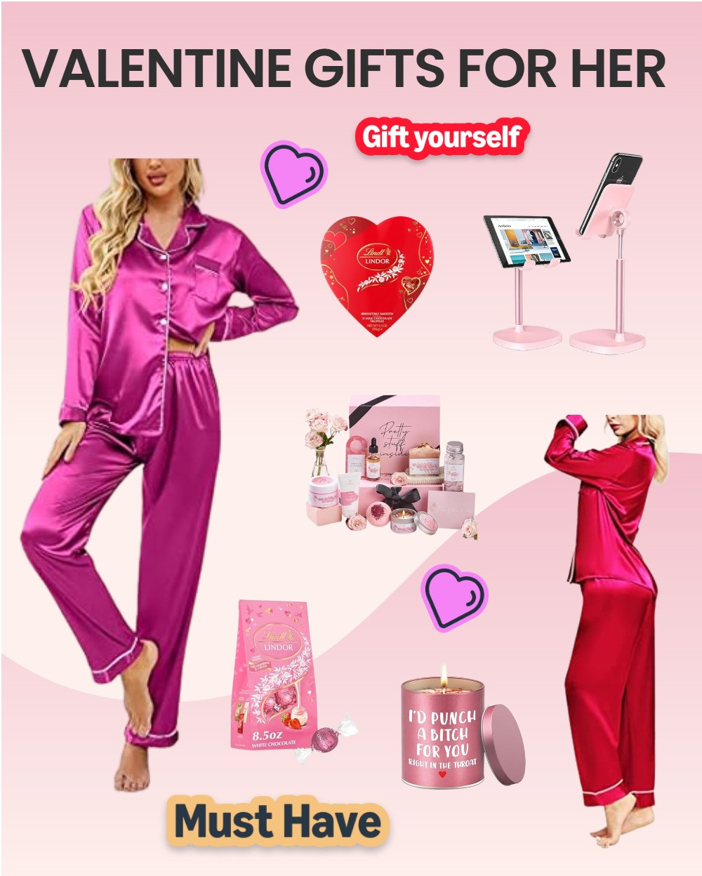 Valentine’s Gifts for Her 💕
Treat her (or yourself!) to cozy, cute, and feel-good finds perfect for Valentine’s Day. From silky pajama sets and sweet treats to self-care must-haves and fun accessories, these are all the little things that make the perfect Valentine surprise. Thoughtful, giftable, and totally worth adding to cart. 💖
#LTKValentines


#LTKUnder50
#LTKFinds 

 

#LTKGiftGuide #LTKSeasonal #LTKGiftGuide #LTKSeasonal #LTKFindsUnder50
