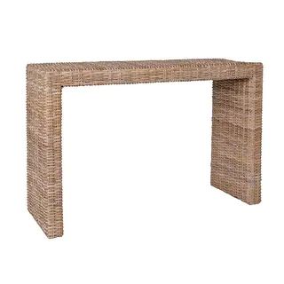 Natural Rattan Table - Overstock - 31993981 | Bed Bath & Beyond