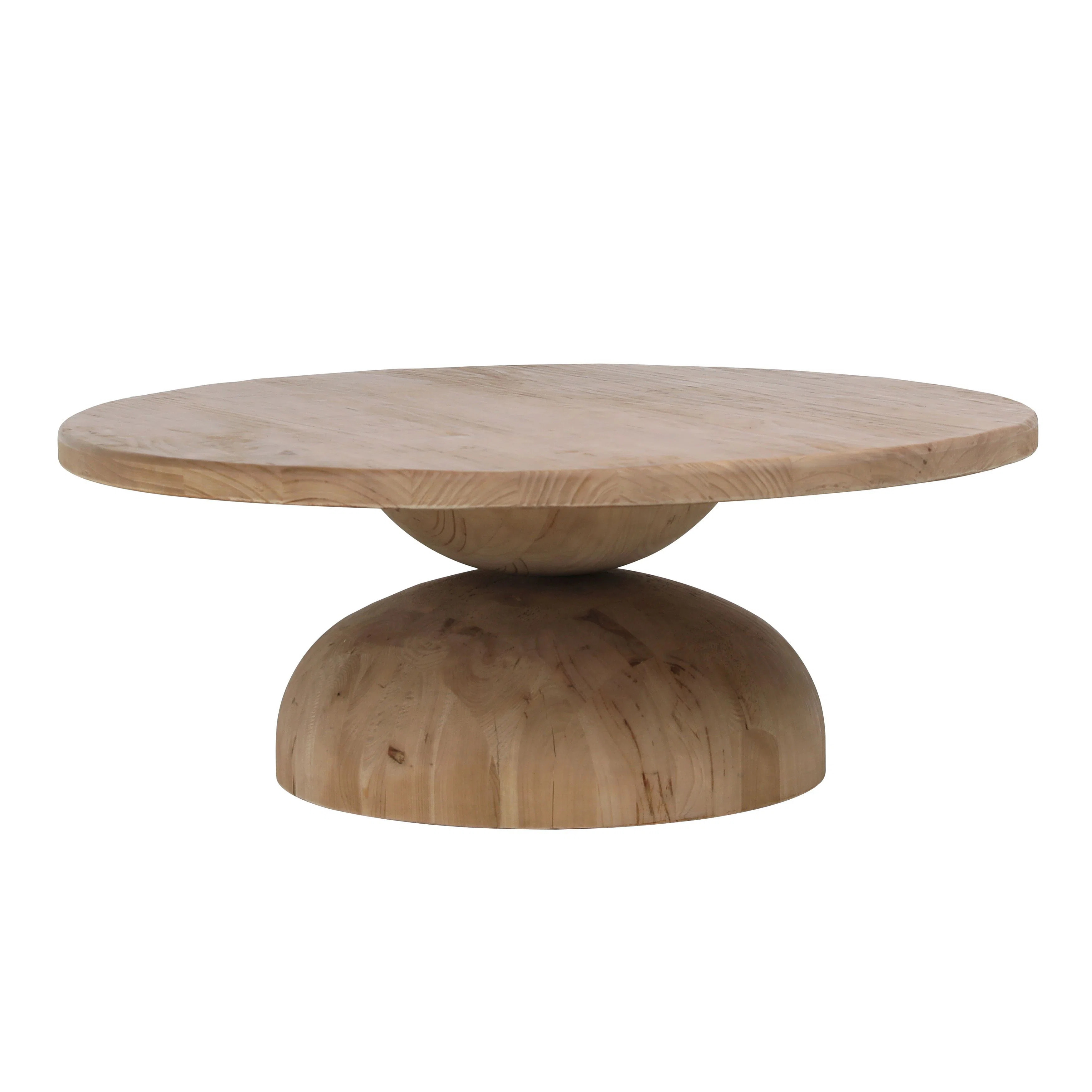 Balak Solid Wood Pedestal Coffee Table | Perigold