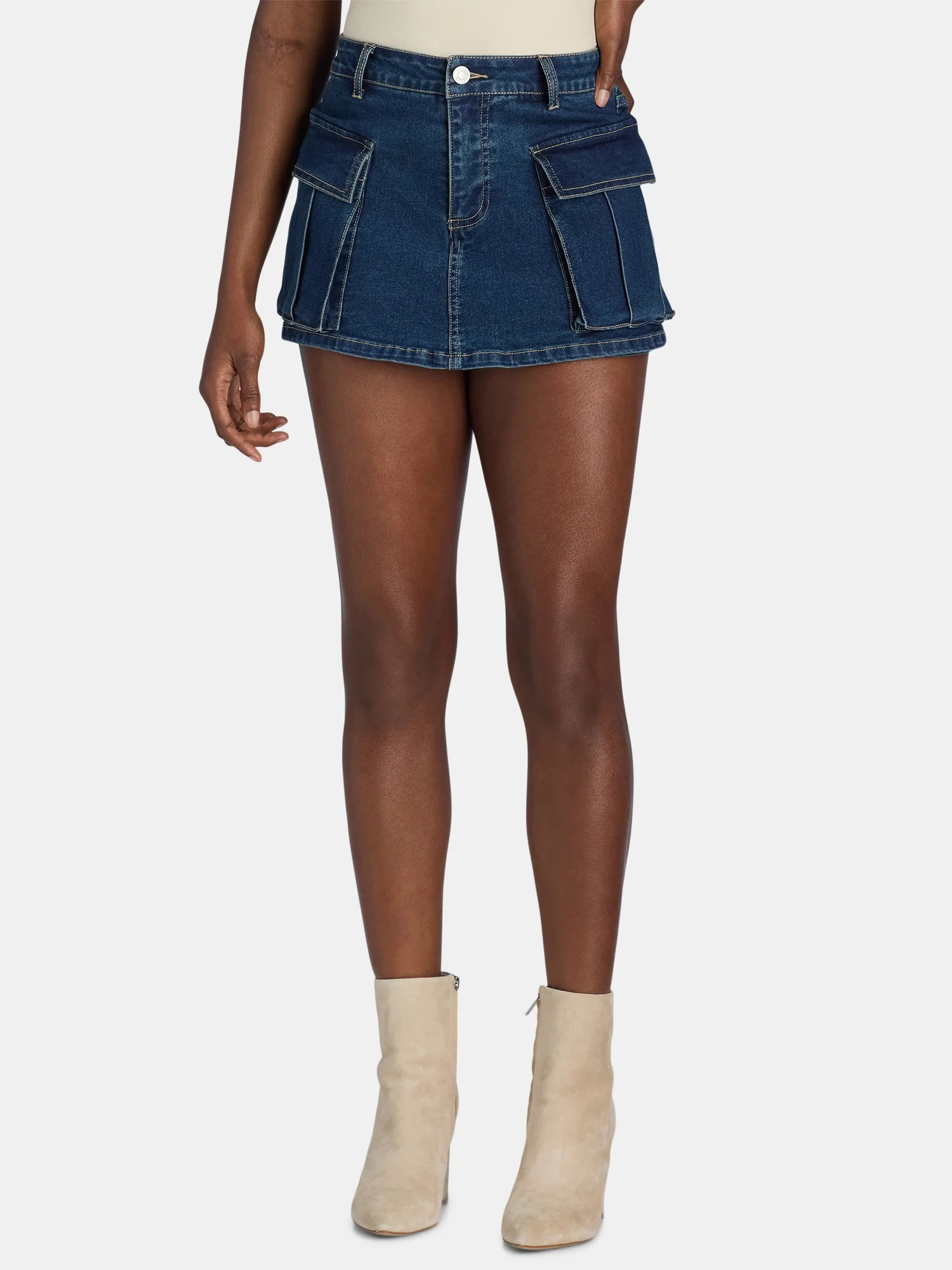 Madden NYC Women’s Mini Cargo Skort, Sizes XXS-XXL | Walmart (US)