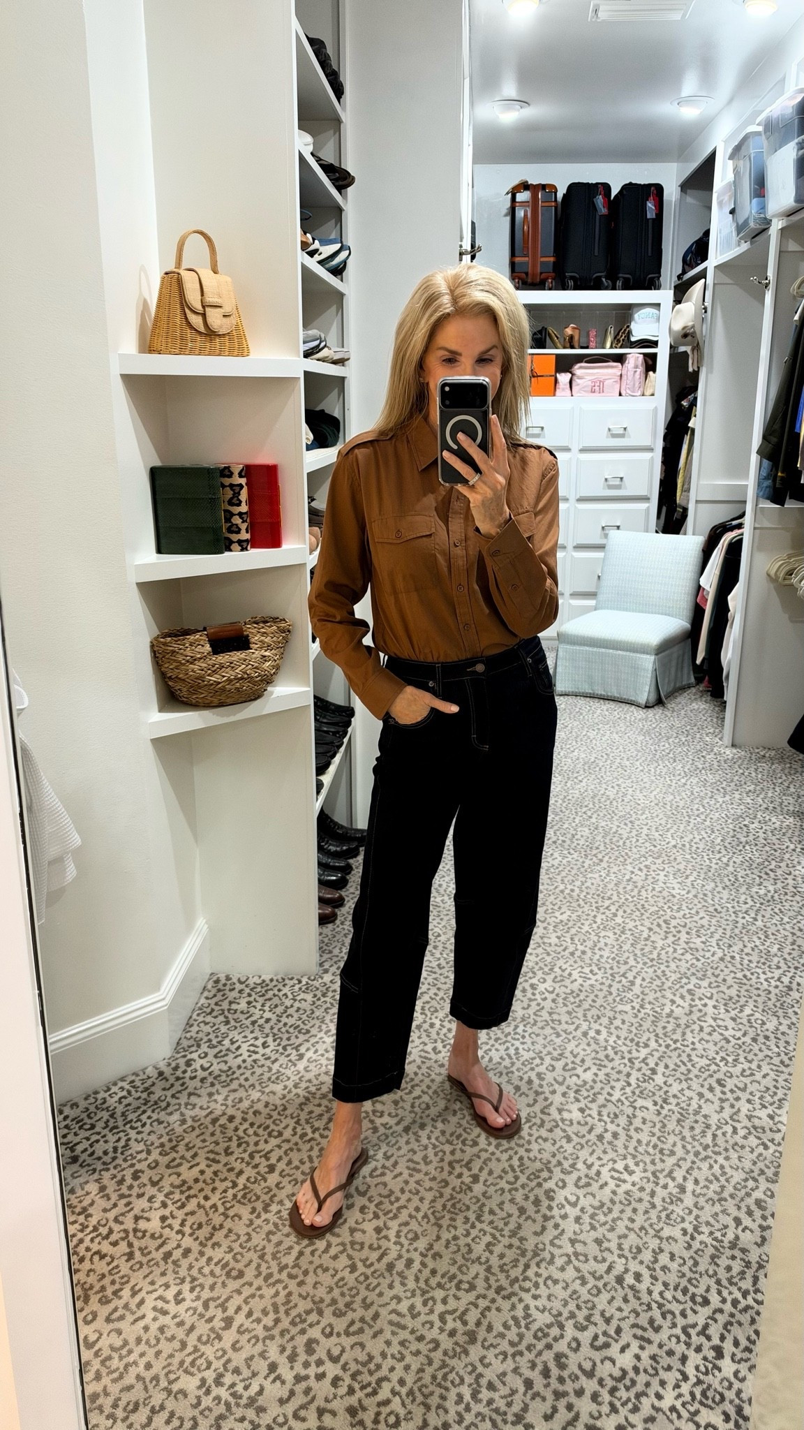 Love this combo for fall! Size S/27

#LTKootd #LTKSeasonal #LTKOver40