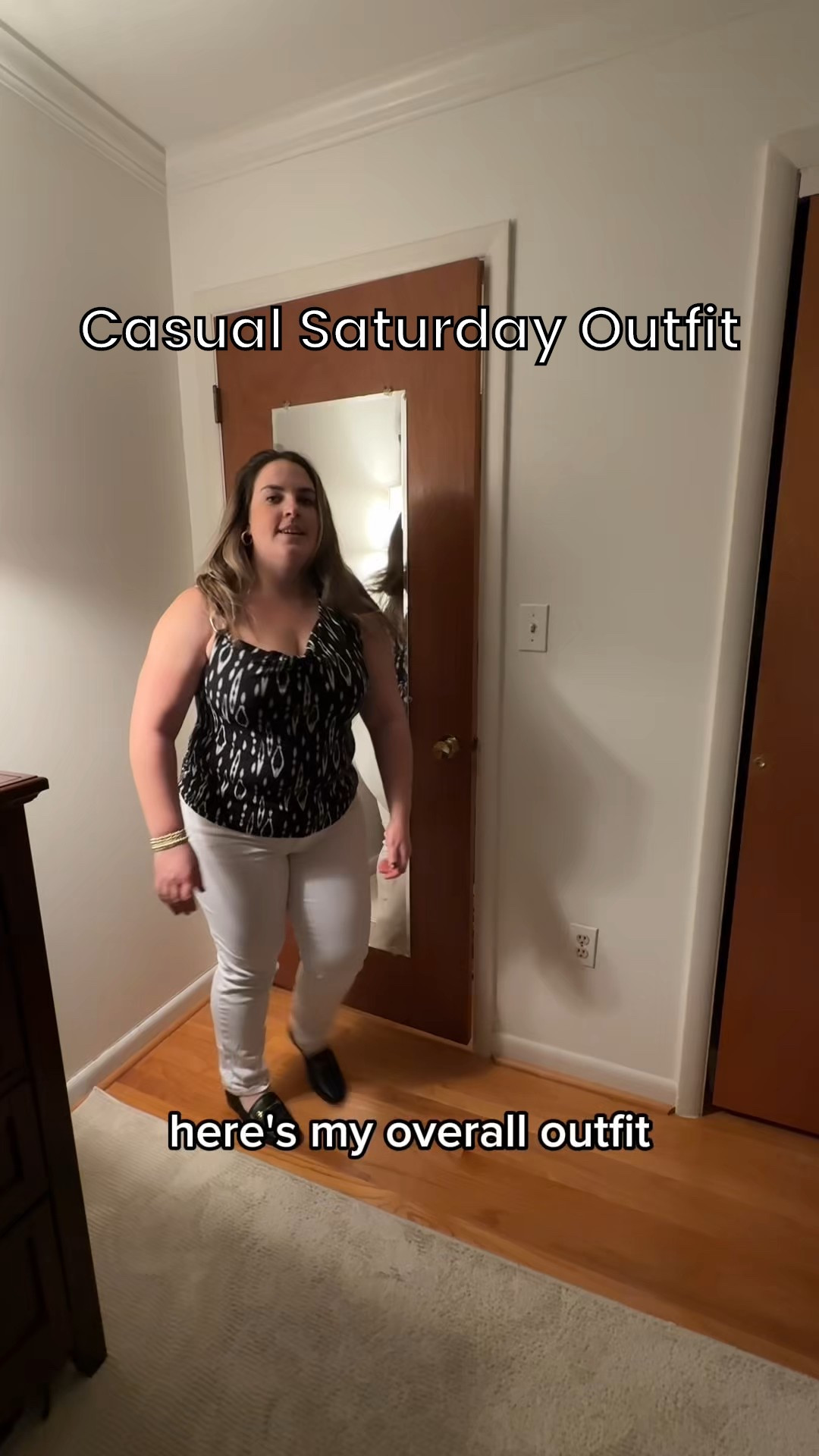 Casual Saturday vibes 🤍 White House Black Market top + American Eagle white jeans + black Nordstrom loafers—easy, chic, and comfy for the weekend.

#LTKPetite #LTKWorkwear