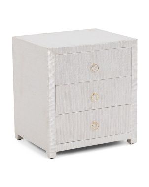 23.5in Quinn Raffia 3 Drawer Table | Global Home | Marshalls | Marshalls