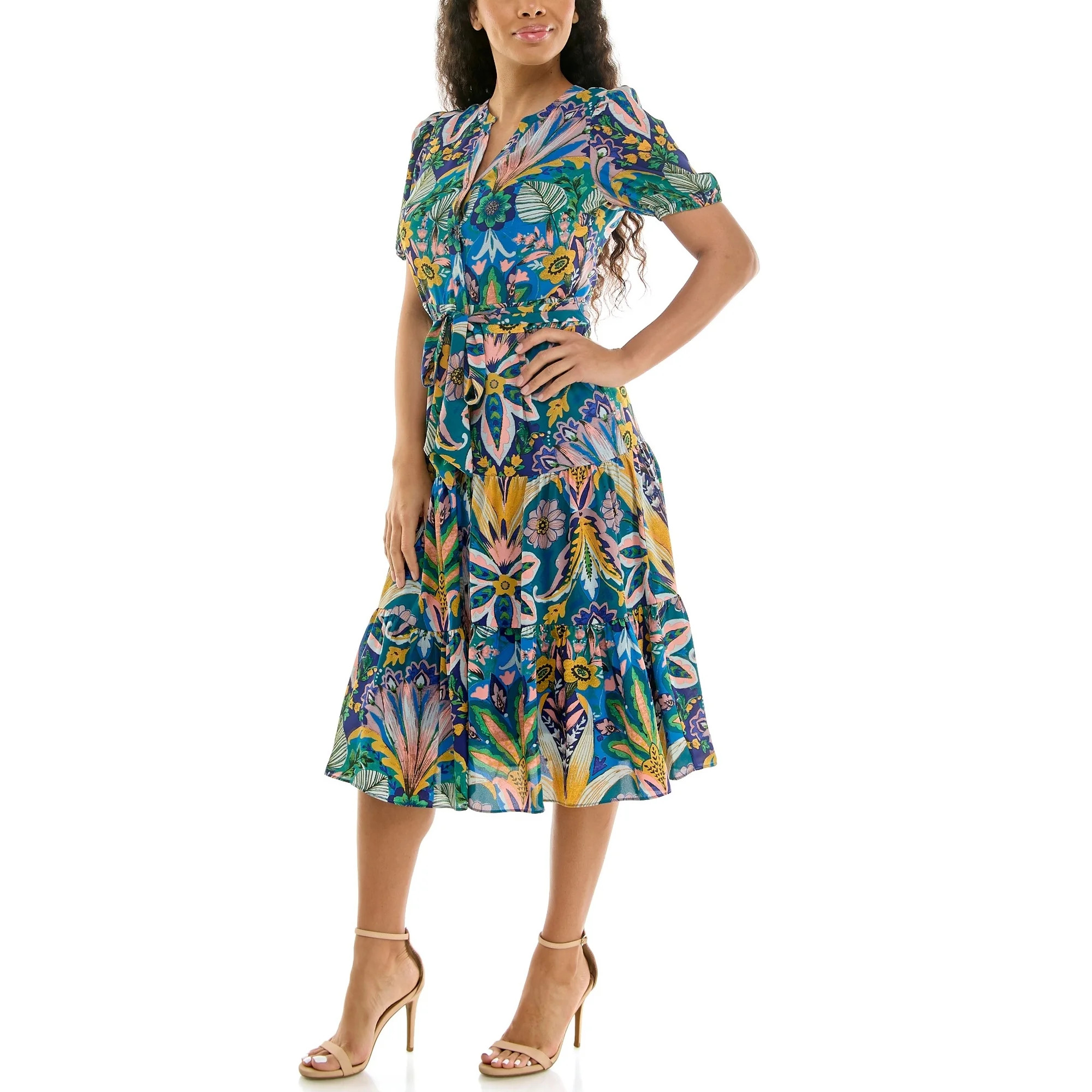 Nanette Nanette Lepore Womens Tie Waist Shirtdress | Walmart (US)