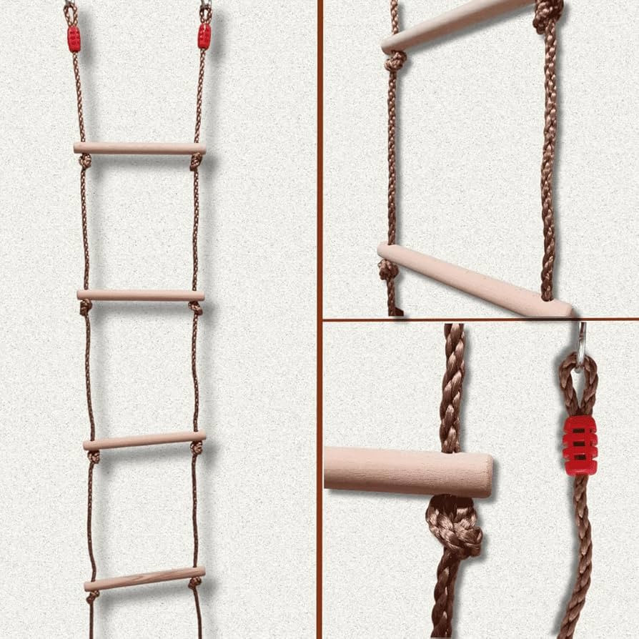 ISOP Swedish Wall Rope Ladder 6.5 ft - Climbing Rope Ladder for Kids | Tree Ladders Play Equipmen... | Amazon (US)