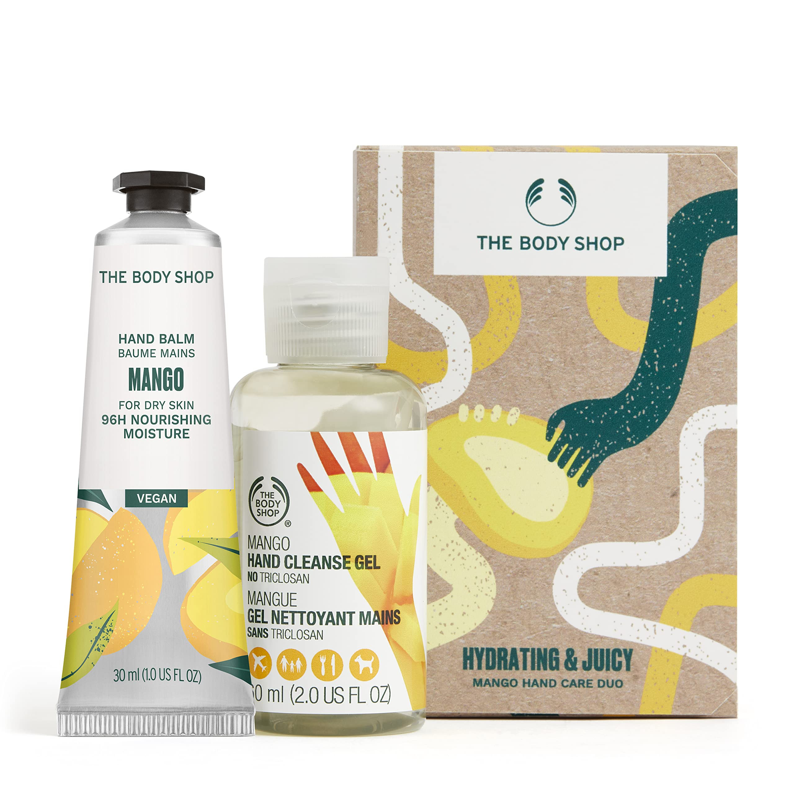 The Body Shop Coffret cadeau duo de soins des mains hydratants et juteux, végétalien | Amazon (CA)