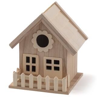 7" Wood Birdhouse with Fence by Make Market® | Michaels | Michaels Stores