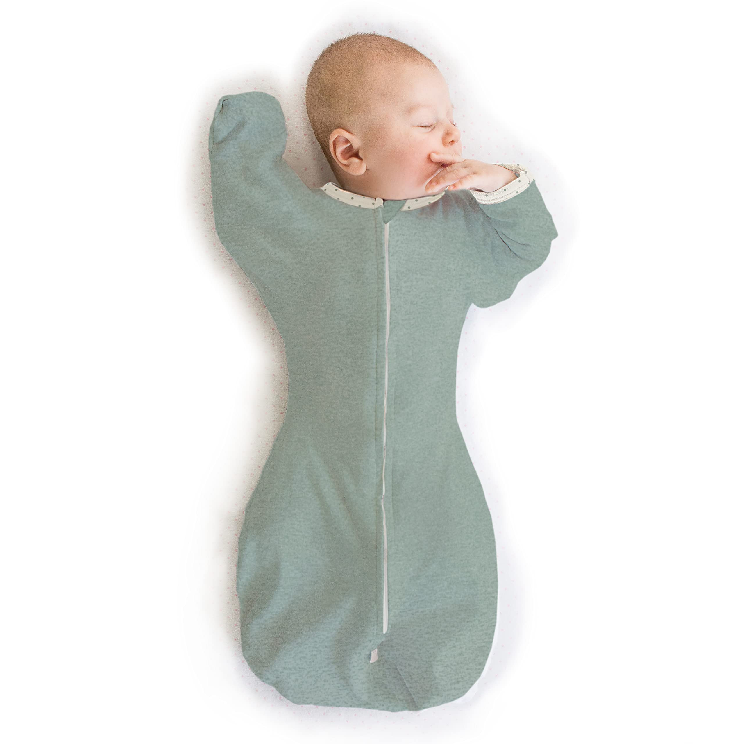 SwaddleDesigns Transitional Swaddle Sack, Arms Up Half-Length Sleeves & Mitten Cuffs, Swaddle for... | Amazon (US)
