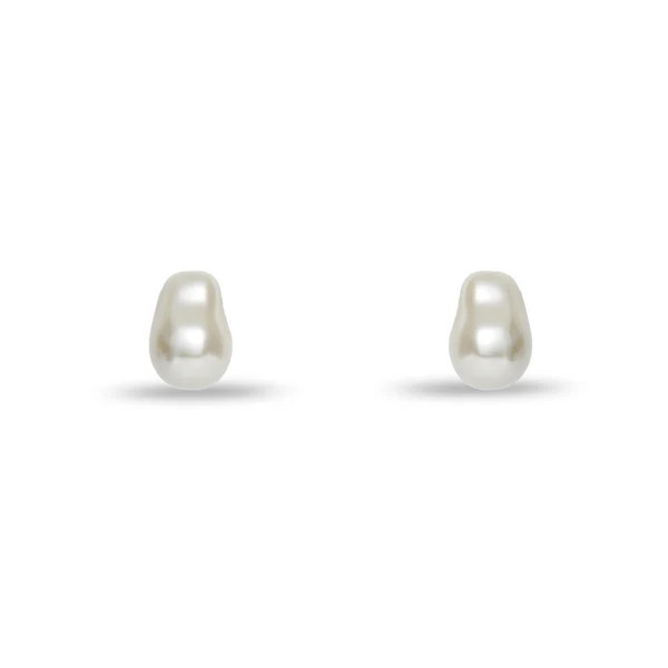IVORY COLLECTOR BAROQUE PEARL STUD EARRINGS | LELE SADOUGHI