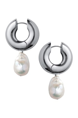 Eliou Perla Earring in Silver - Metallic Silver. Size all. | FWRD 