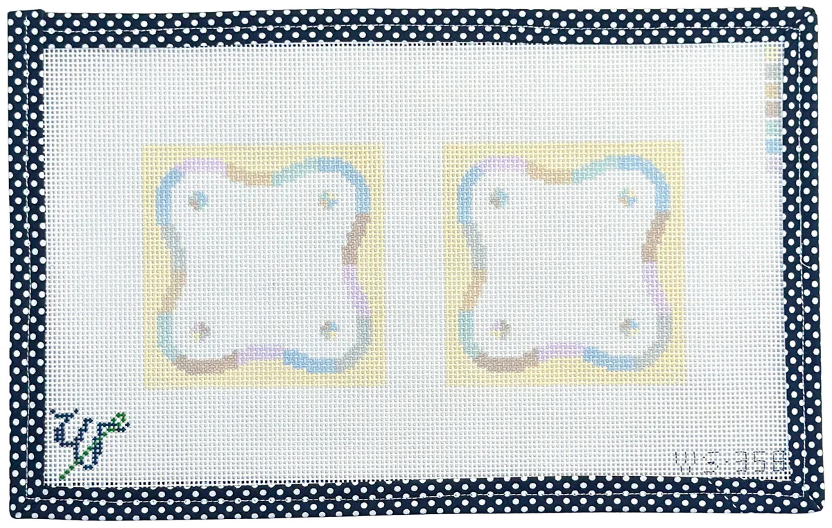 Neutral Squiggle Coaster Duo | Wipstitch