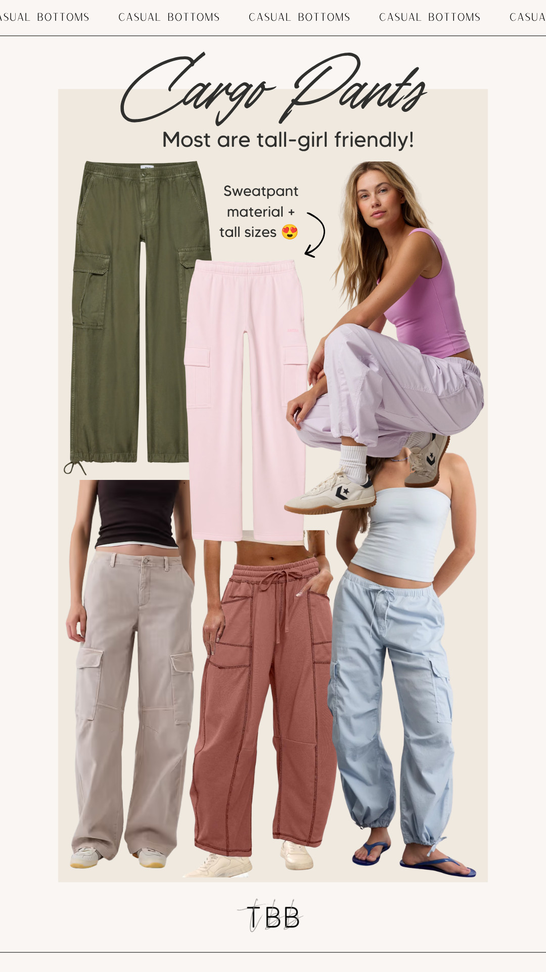 POV: You finally found cargos with the length 👀🤎 Tall girl approved.