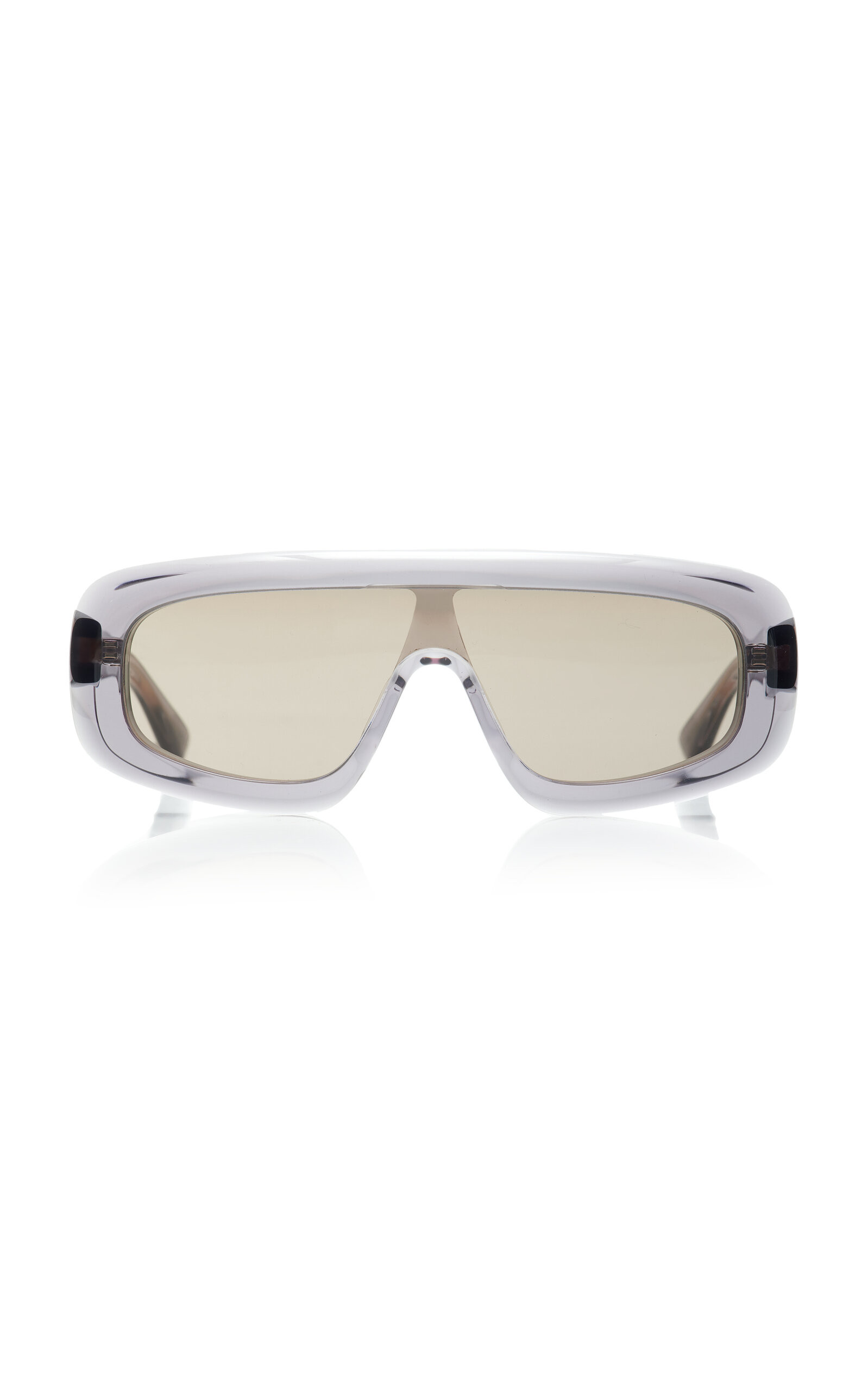 Bottega VenetaMask-Frame Acetate, Bio-Nylon Sunglasses$550Color—GreyAdd To BagRemove from Favor... | Moda Operandi (Global)