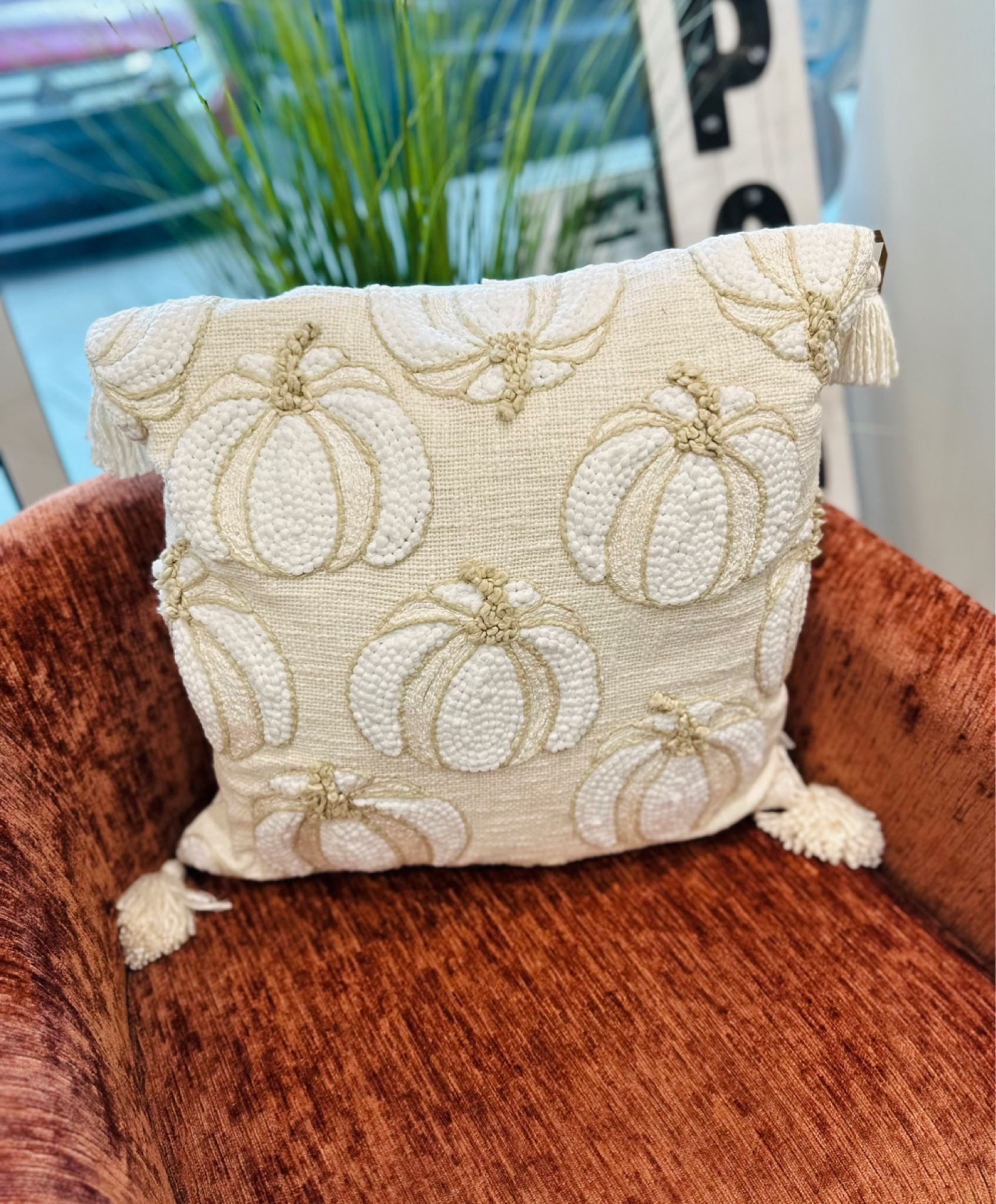 Fall pillow from HomeGoods and loving. Fall home Decore.

#LTKsalealert #LTKSeasonal #LTKhome