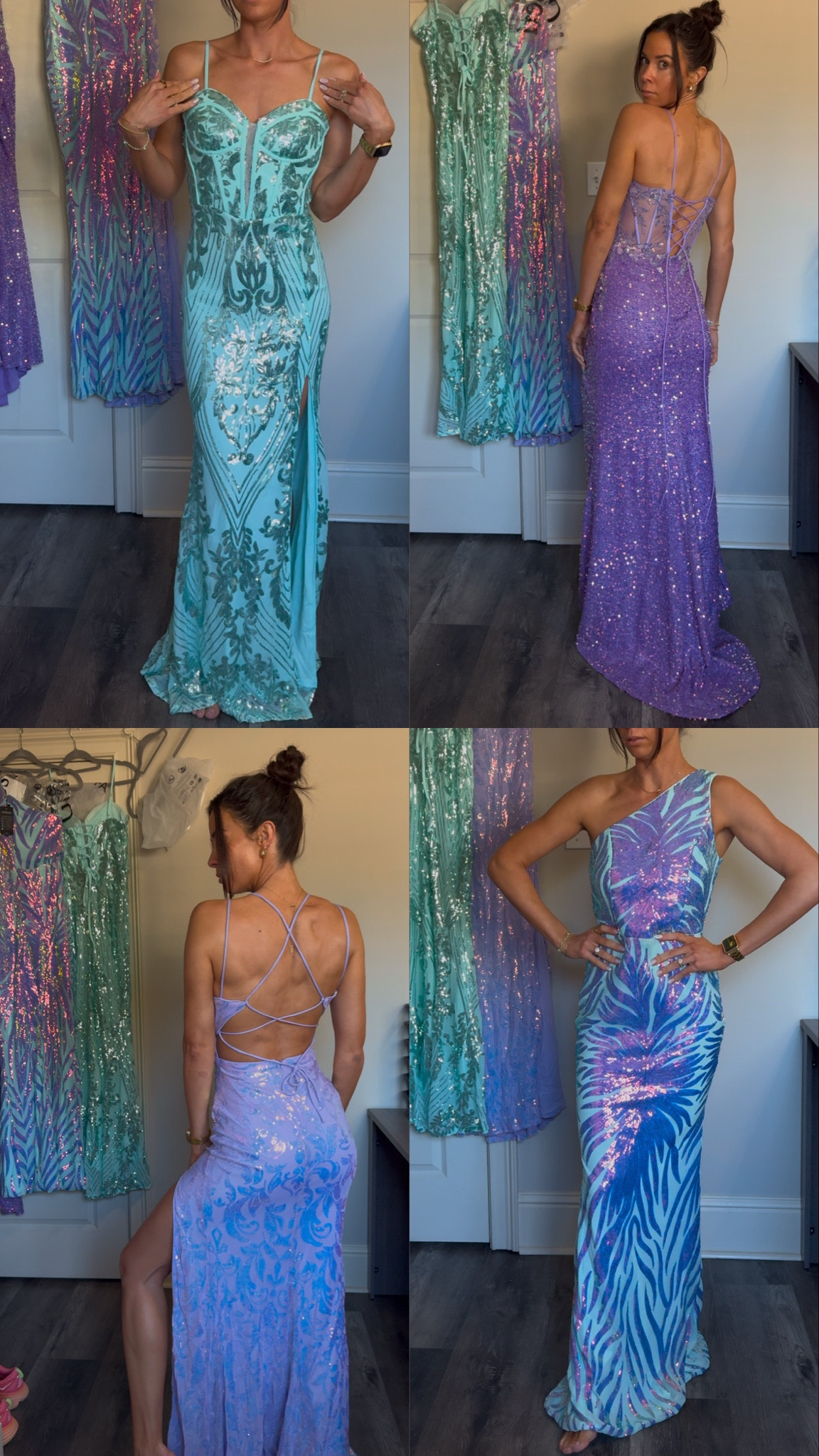 Options for Mardi Gras Ball 🪩

Wearing a 4(S) in all dresses, TTS