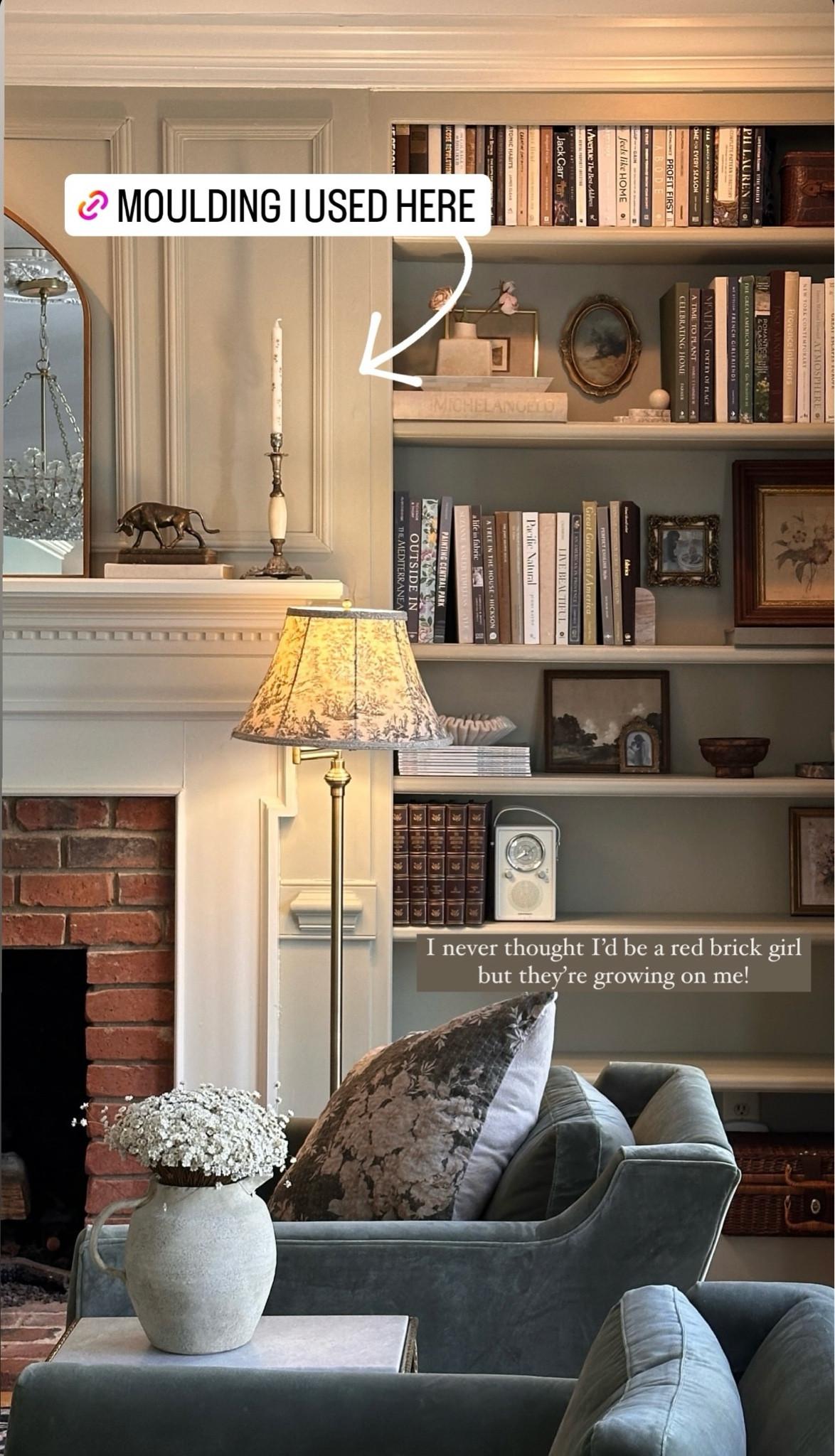 Molding I used in the living room above fireplace

#LTKhome