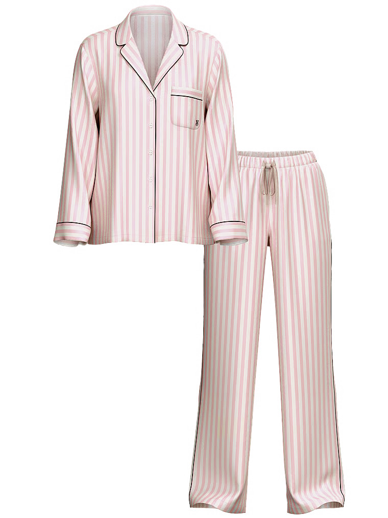Satin Long Pajama Set | Victoria's Secret (US / CA )