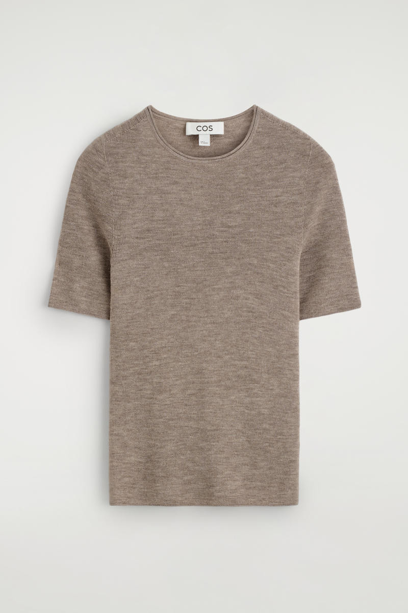 Seamless Merino Wool T-Shirt | COS UK