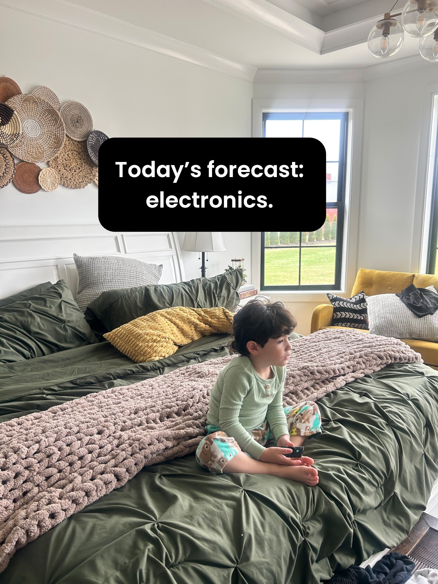 Today, I’m being lazy and am guiltless for putting my toddler in front of screens. When a mom needs to chill, a mom needs to chill. We shouldn’t feel shame for giving ourselves what we need at times. Today I need rest so I’m taking advantage of electronic time  

#LTKKids #LTKmomlife #LTKdayinmylife