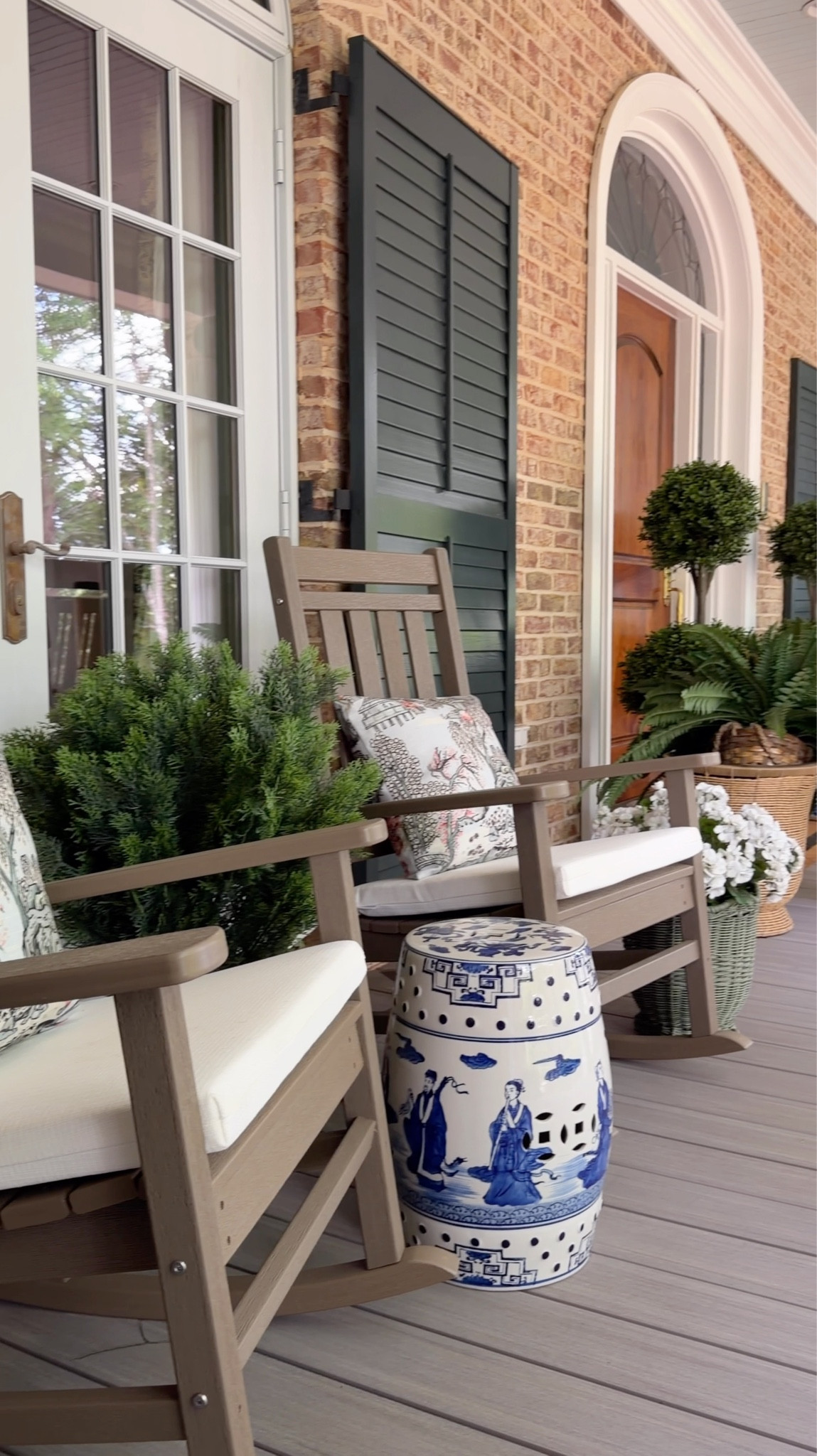 Faux plants on our front porch paired with chinoiserie accents and POLYWOOD rockers! A classic southern front porch! 

Amazon home | nearly naturall



#LTKMothersDay #LTKSeasonal #LTKHome