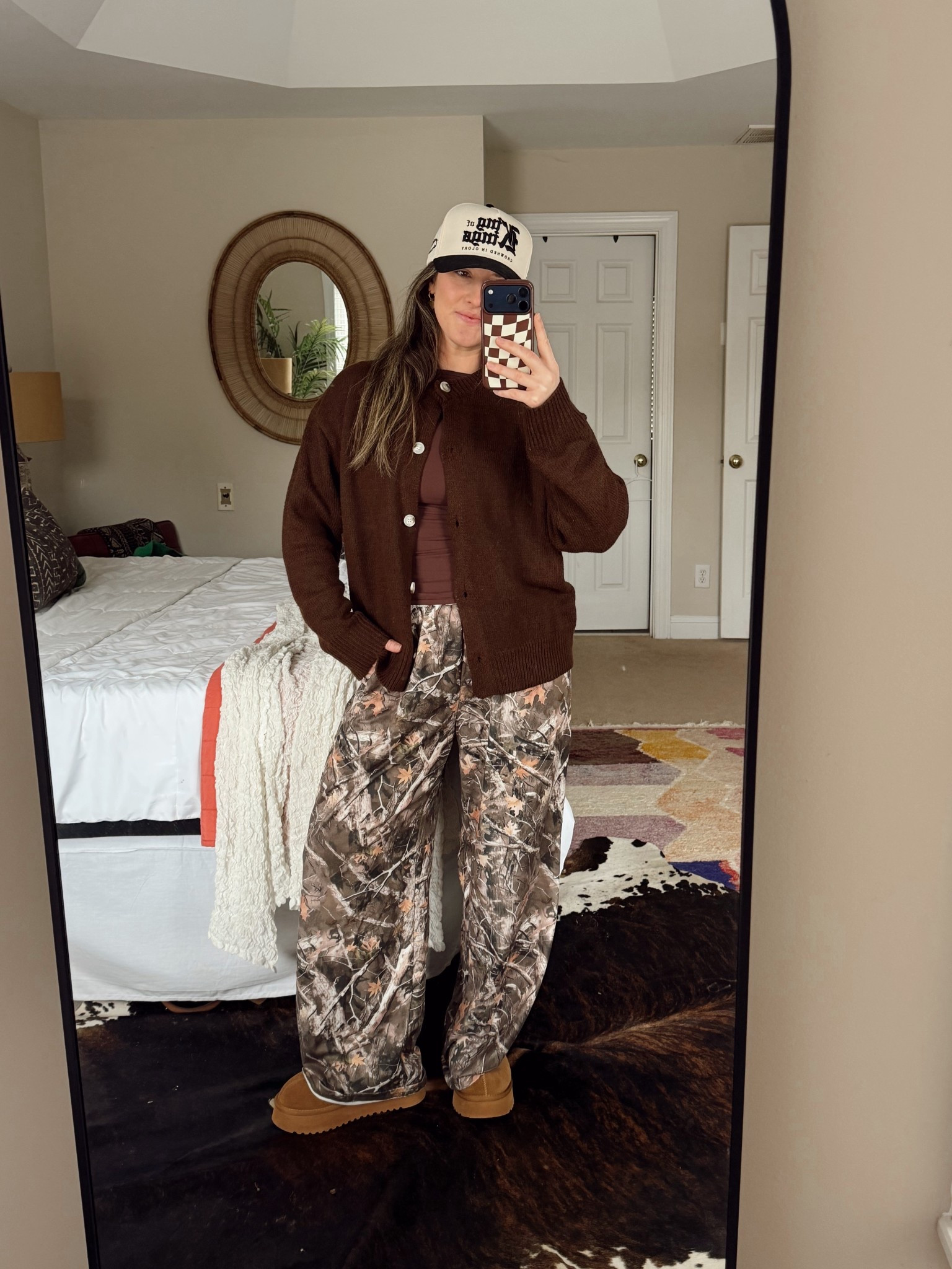 Head to toe Amazon

What I’m wearing as a 29 year old stay at home mom of 3 who loves dressing casual comfy and cute 🤎🖤

Currently obsessed with all things brown this fall and these camo sweatpants are so good, I am LOVING this trend! I paired with with the Amazon viral chocolate brown cardigan to dress it up a bit. 

And if you’ve been here for a little bit, you know I am all about a trucker hat. If I can wear it, it’s on my head 

#LTKgrwm #LTKootd #LTKmomlife