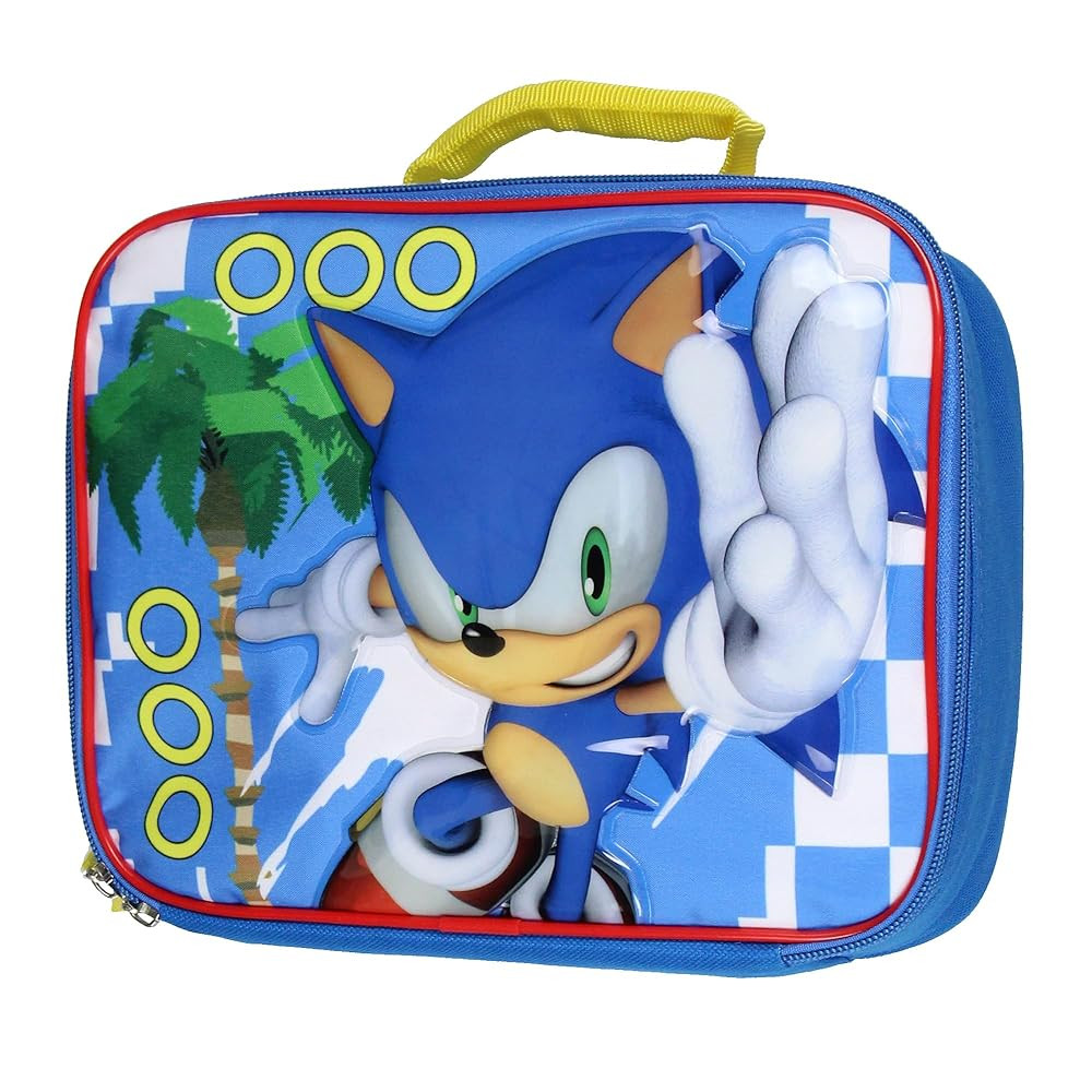 Sonic The Hedgehog Kids Lunch Box Full Gamer Raised Character Insulated Lunch Bag Tote For Hot An... | Amazon (US)