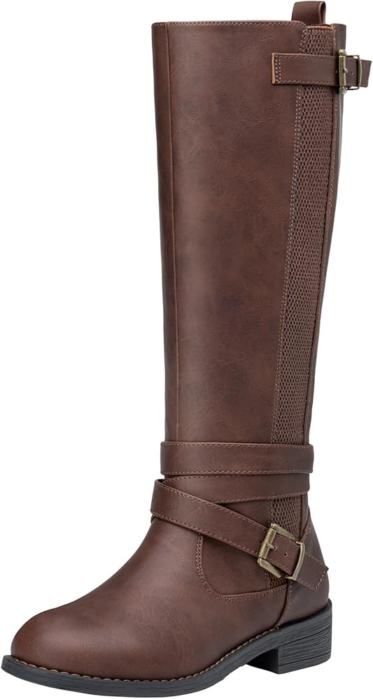 Vepose Women's 952 Stretch Riding Retro Fashion Knee High Boots | Amazon (US)
