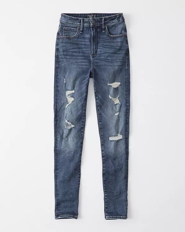 Curve Love High Rise Super Skinny Jeans | Abercrombie & Fitch US & UK