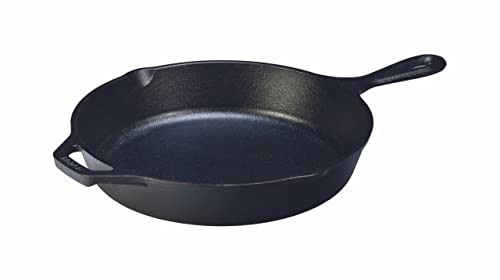Lodge Seasoned Cast Iron Skillet - PFAS-Free, Non-Toxic Cookware - Use with an Oven, Stove, Grill, or Campfire - Naturally Non-Stick & Oven Safe - 12 Inches | Amazon (US)