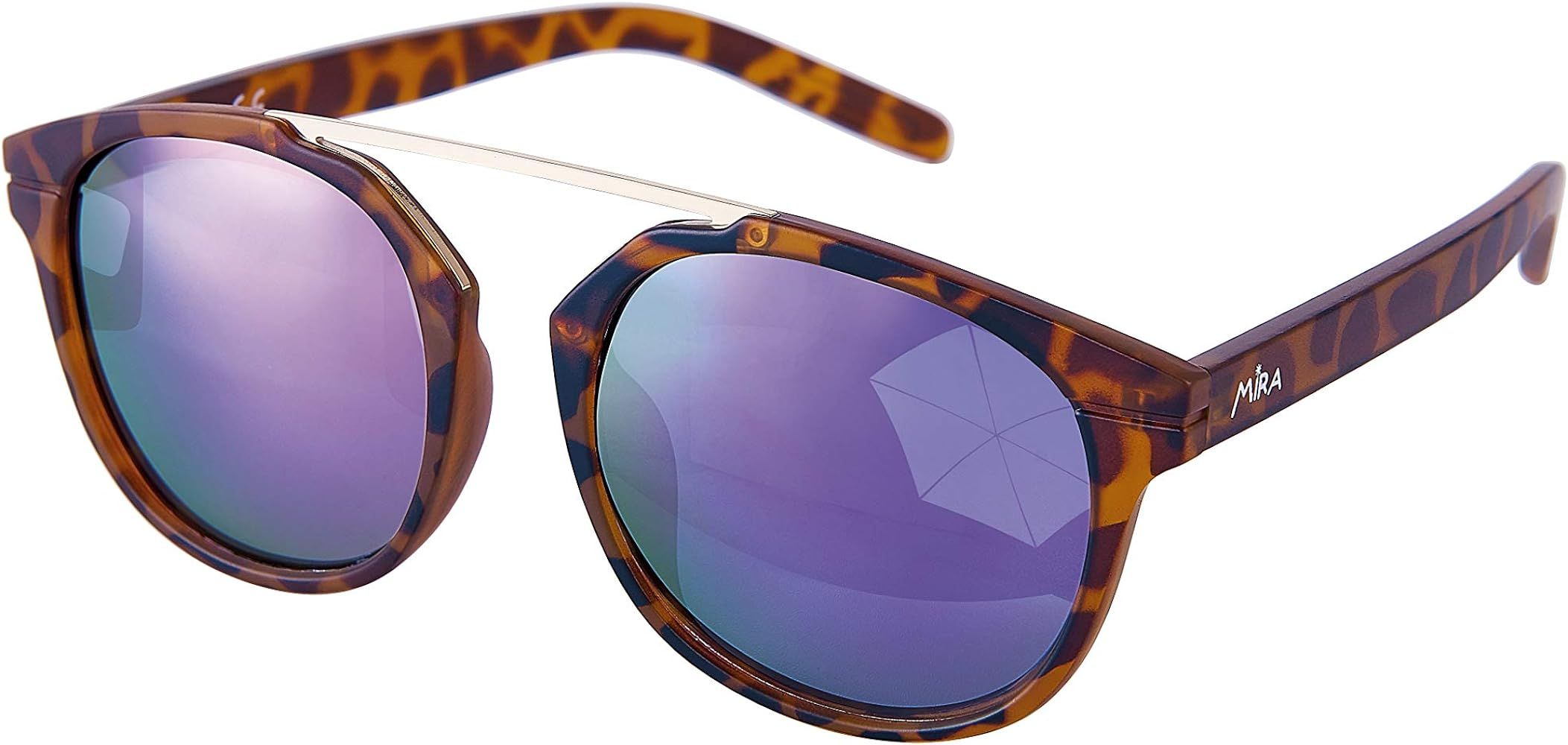Purple Tortoise Shell Womens Sunglasses - Revo Lenses with 100% UVA and UVB Outdoor Protection - ... | Amazon (US)