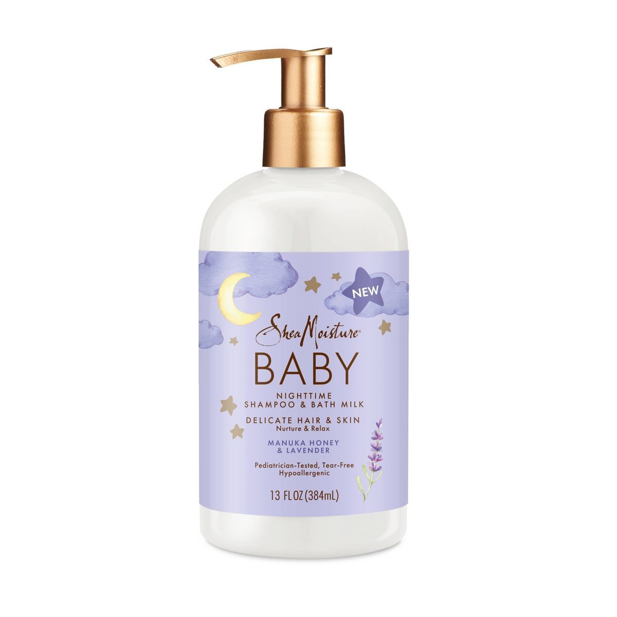 SheaMoisture Baby Manuka Honey & Lavender Pump Nighttime Shampoo & Bath Milk for Delicate Hair & ... | Target