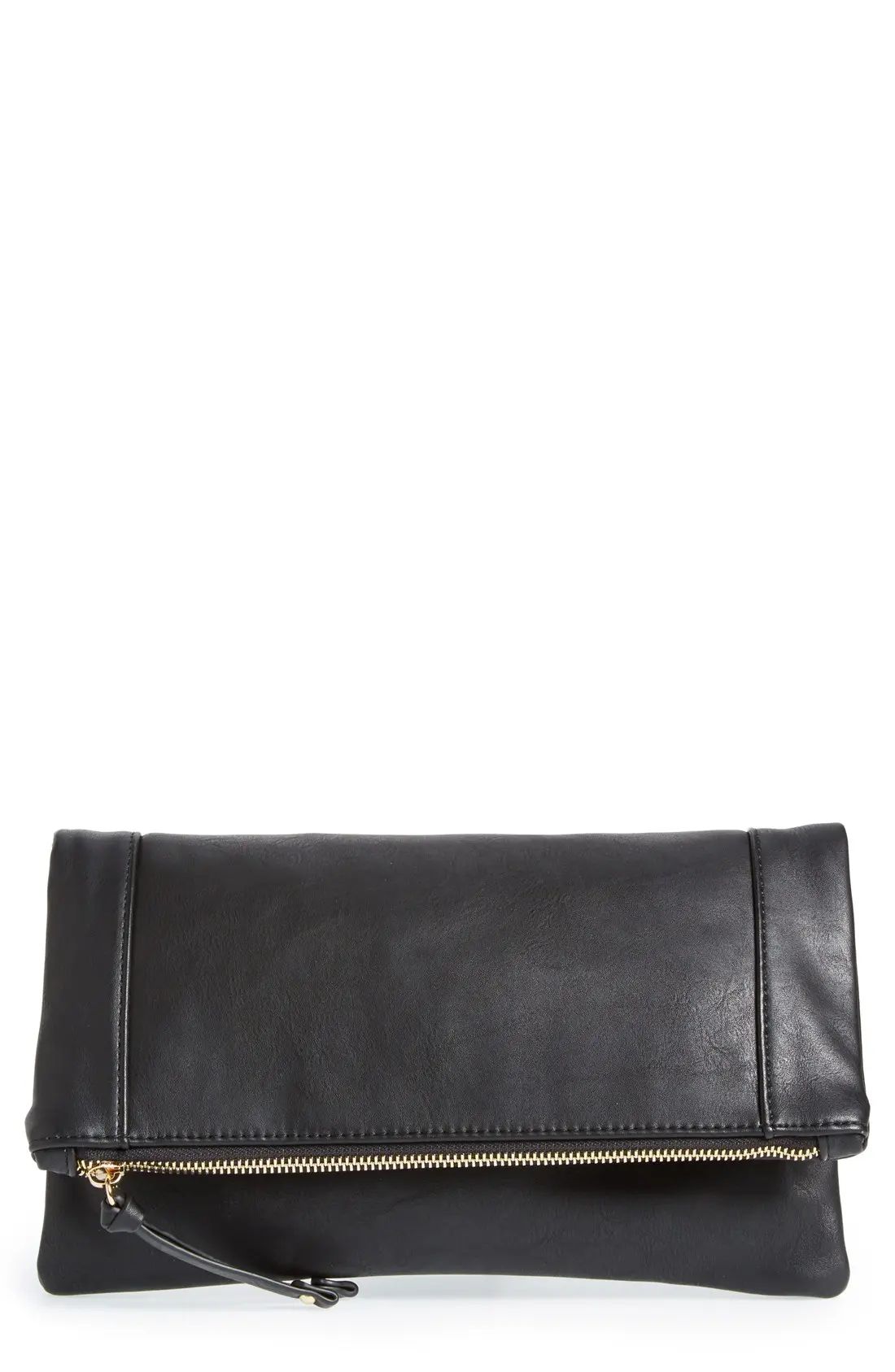 'Marlena' Faux Leather Foldover Clutch | Nordstrom