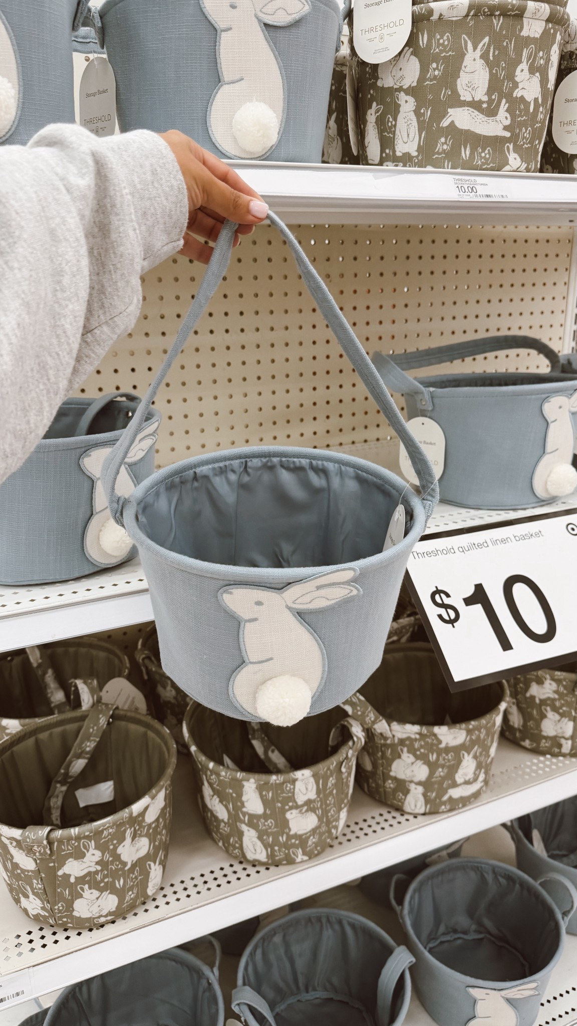 The cutest $10 Easter baskets 🤍🐇 Perfect for gifts and egg hunts 🥚 

#easterbasket #eastergiftbasket #easter #spring #target #targetfinds 

#LTKmomlife #LTKKids #LTKSeasonal