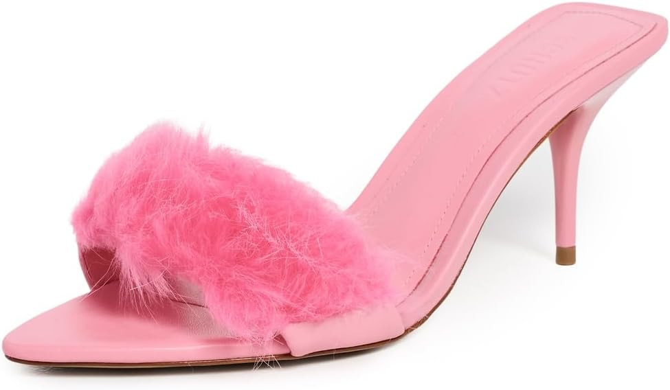 SCHUTZ Women's Elodie Fur Mules | Amazon (US)