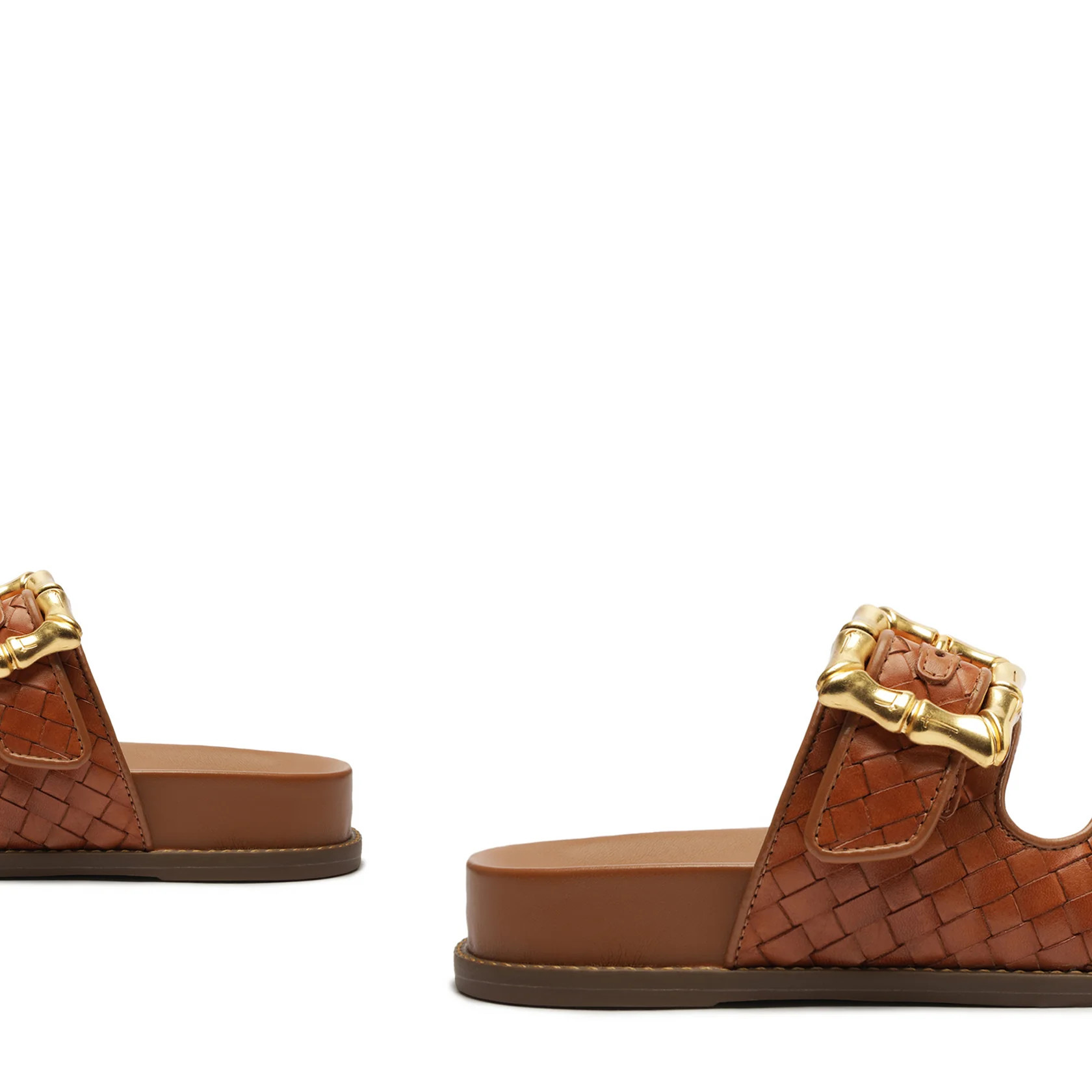 Enola Sporty Woven Leather Flat | Schutz Shoes (US)