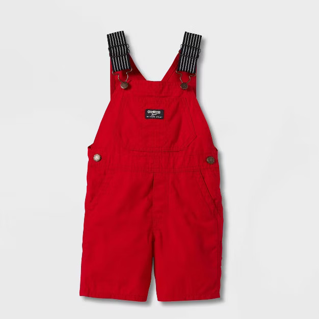 OshKosh B'gosh Toddler Boys' Red Shortalls - Red | Target