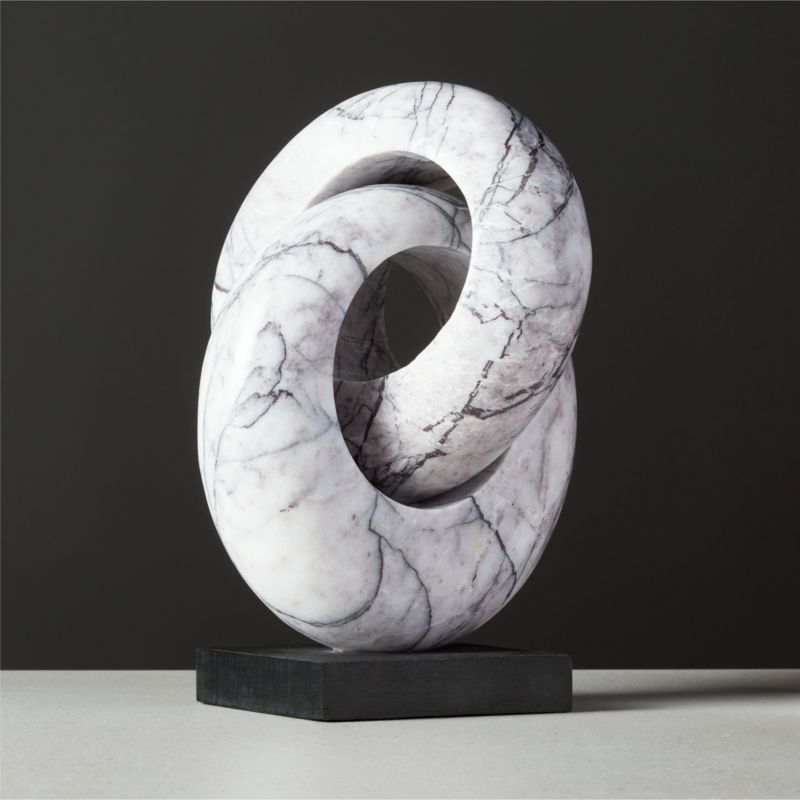 Don't Get It Twisted Marble Decorative Object + Reviews | CB2 | CB2