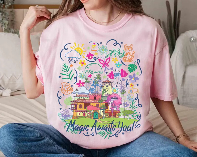 Disney Encanto Magic Awaits You Casa Madrigal Shirt, Encanto Family Matching Tee, Bruno Mirabel L... | Etsy (US)