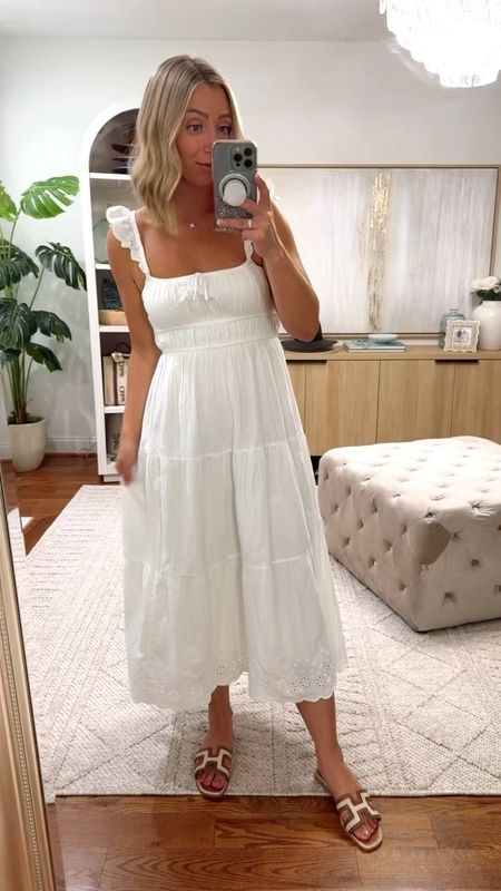 Under $60 Maxi Dress—size XS and small fit, I’m actually going to keep the small since it’s a little less tight in the elastic but it runs TTS! 5’4”—size 2/4

Dresses, white dresses, Nordstrom 

#LTKSaleAlert #LTKFindsUnder100 #LTKStyleTip