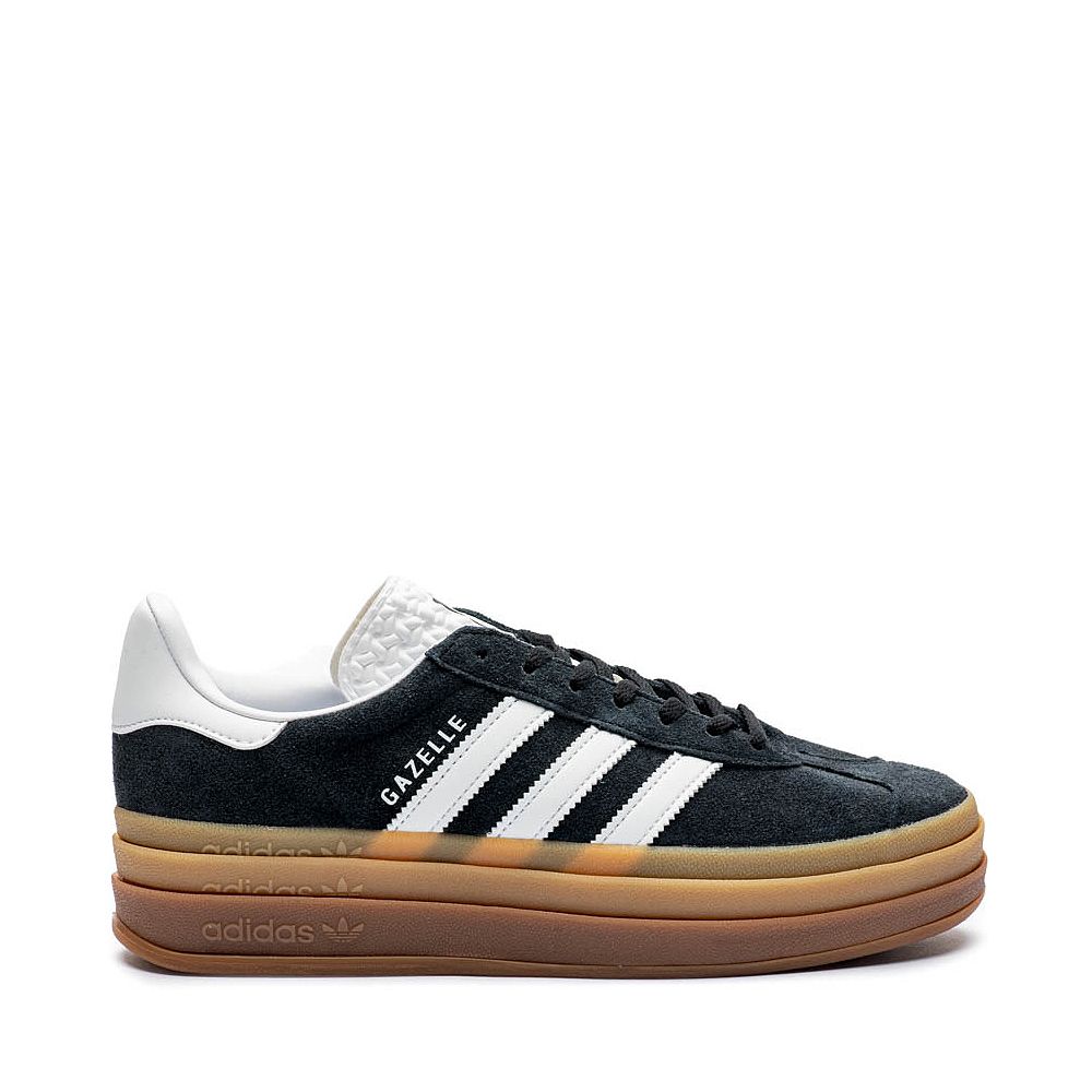 Womens adidas Gazelle Bold Athletic Shoe - Core Black / Cloud White | Journeys