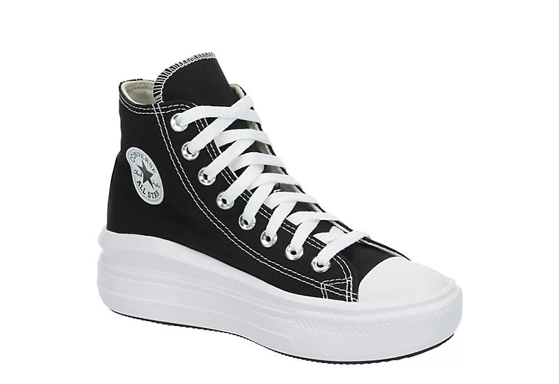 Converse Womens Chuck Taylor All Star Move High Top Sneaker - Black | Rack Room Shoes