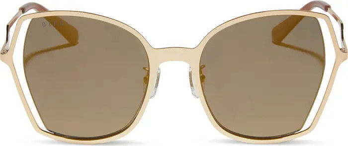 Donna III 53mm Mirrored Square Sunglasses | Nordstrom