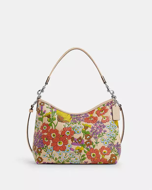 Laurel Shoulder Bag With Floral Print | Coach Outlet US