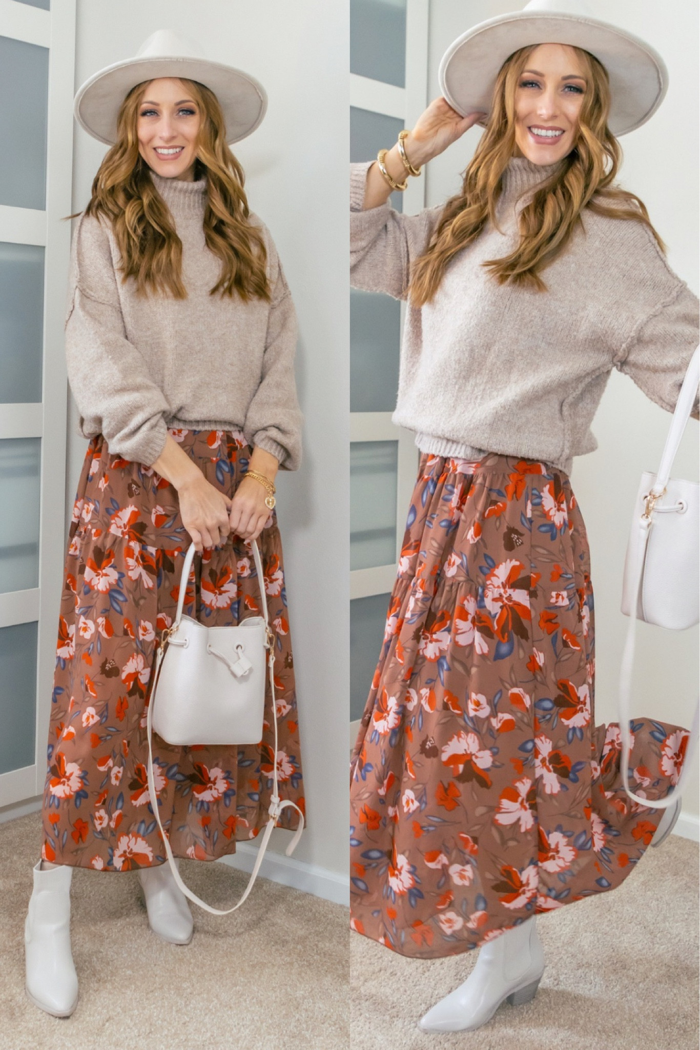 Elevated casual winter to spring outfit idea.
Floral Dress:  Wearing a size mall 
Sweater: wearing a size small in the khaki color.


#LTKSeasonal #LTKFindsUnder50 #LTKStyleTip