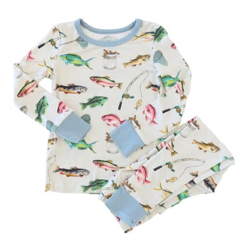 Gone Fishing Two Piece Pajama Set | Caden Lane