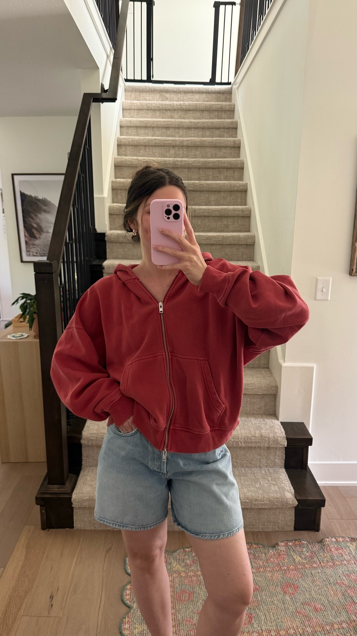 a comfy repeat! wearing a medium in jacket, denim shorts tts

Early fall outfit

#LTKootd #LTKSeasonal