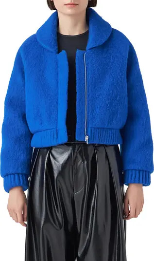Felted Wool Blend Bomber Jacket | Nordstrom