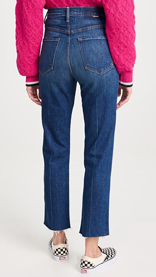 MOTHER Ultra High Waisted Frisky Flood Fray Jeans | SHOPBOP | Shopbop