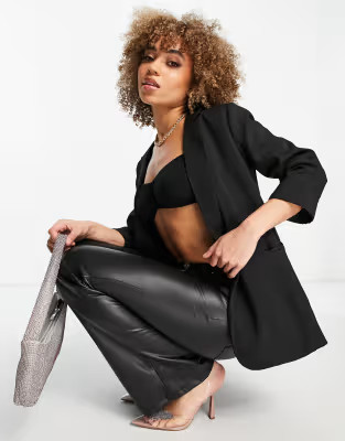 Missguided - Blazer coupe masculine - Noir | ASOS | ASOS (Global)